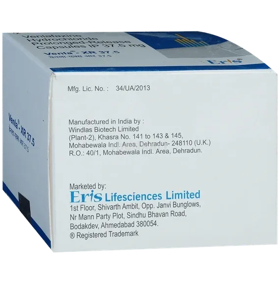 venla xr 37.5mg tablet 10's